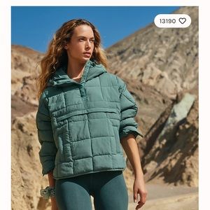 Free people pippa puffer pullover (packable)